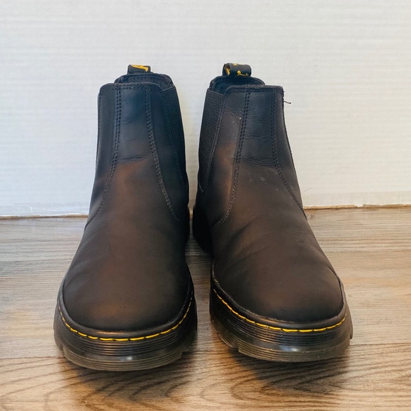 Doc Martins Mens Black Leather Chelsea Boots, 10. main image 4